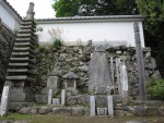 大津の西教寺の明智光秀とその一族の墓