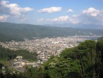 塩尻峠から見下ろす諏訪の町並み