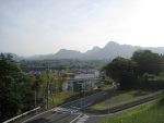 松井田宿から見る妙義山