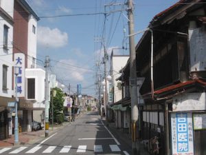 奥州街道の須賀川宿に到着