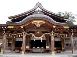 竹駒稲荷神社の拝殿