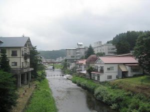 赤倉温泉の温泉街