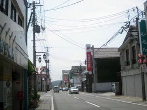 尾花沢の中心街