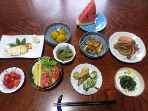 おもだか温泉「鈴ノ湯旅館」の夕食