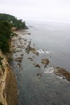 三崎の「潮見台」から海岸線を一望する