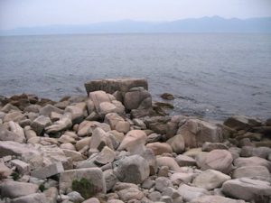 立石岬の海岸