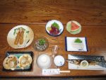 「民宿吉田」の夕食