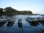 碁石岬の漁港