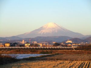 富士山には一片の雲もかかっていなかった！