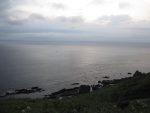 龍飛崎から見下ろす日本海の海岸線
