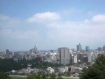 青葉城跡から見る仙台の中心街