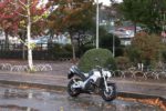 第12日目。JR沼田駅前。冷たい雨が降っている