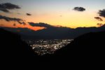 古湯坊温泉「坐坊庵」から見る甲府の夜景