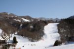 「ホテル渓谷」前のスキー場