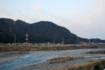 フォッサマグナ糸魚川温泉「ホテル糸魚川」から見る姫川