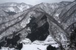 庄川の雪景色