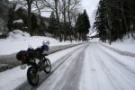 利賀の雪道