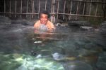 木津温泉「ゑびすや」の朝湯に入る