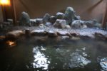 「須賀谷温泉」の朝湯に入る