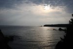 太地温泉の国民宿舎「白鯨」から見る早朝の海