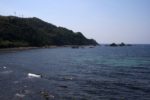 「荒磯館」の露天風呂から見る日本海