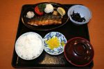 「極楽湯」の「焼き魚定食」