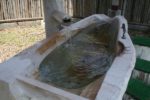 「いわせ悠久の里」の檜風呂
