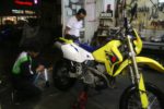 旭川のバイクショップ「ワークス」でDRのリアタイヤを交換