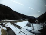 三陸鉄道沿線の雪景色