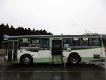 道の駅「やまだ」で岩手県交通のバスに乗り換える