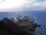 白島崎の展望台からの眺め