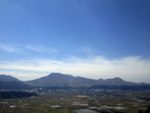 城山展望所から見る阿蘇五岳