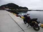 江名漁港から見る合磯岬