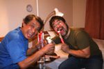 「温泉めぐり日本一周」（2006年〜2007年）の「本州西部編」では、小原さんは第1日目から第3日目まで同行してくれた。第2日目の夜は前橋駅前の「東横イン」に泊まったが、いつものような飲み会を開始！（2007年1月11日）