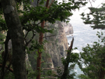 大釜崎の大断崖を見る