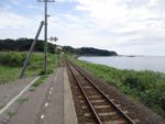 驫木駅から見る日本海