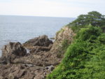 弁天島の断崖