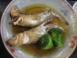 「ハタハタ御膳」のハタハタの煮魚