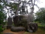 蚶満寺の芭蕉像