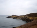 オホーツク海の日の出岬への道