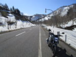 北海道らしい一直線の峠道
