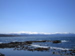黄金岬から見る暑寒別岳の山並み