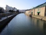 小樽運河を見る
