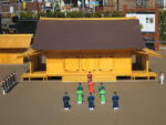 武蔵国府跡には国司館の10分の1の模型が復元展示されている