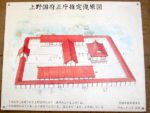 宮鍋神社の案内板に描かれている「上野国府正庁推定復元図」
