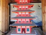 「上野国分寺館」に展示されている上野国分寺の七重塔の模型